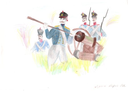 Рисунки Бородинское сражение 1812 года