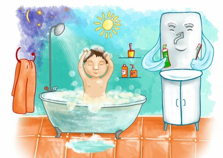 Рисунок гигиенические процедуры