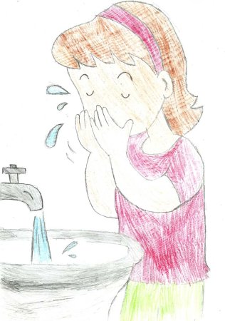 Рисование на тему гигиена