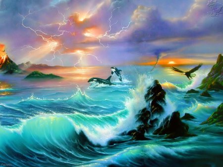 Картины море Джим Уоррен