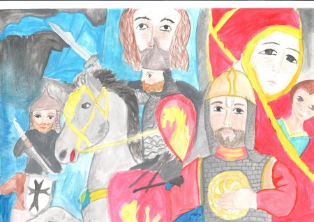 Ледовое побоище рисунок