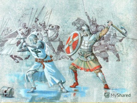 Рисунки к битве Ледовое побоище