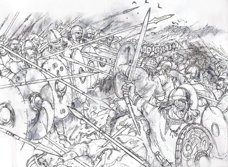 Раскраска сражение Куликовская битва