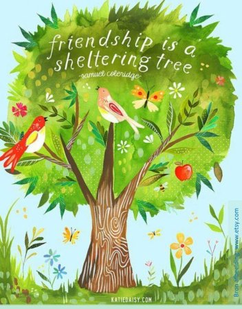 Дерево дружбы рисунок