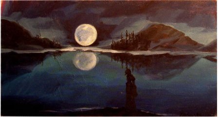 Рисунок к лунной сонате Бетховена