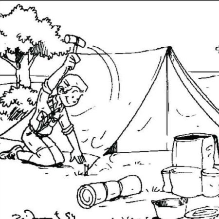 Рисунок на тему туризм