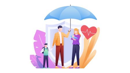 Страхование жизни вектор