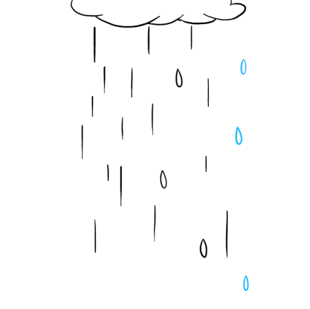 Дождь рисунок