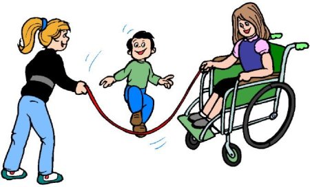 Дети инвалиды иллюстрация