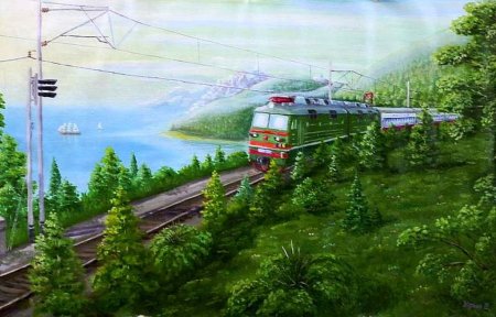 Поезд картина