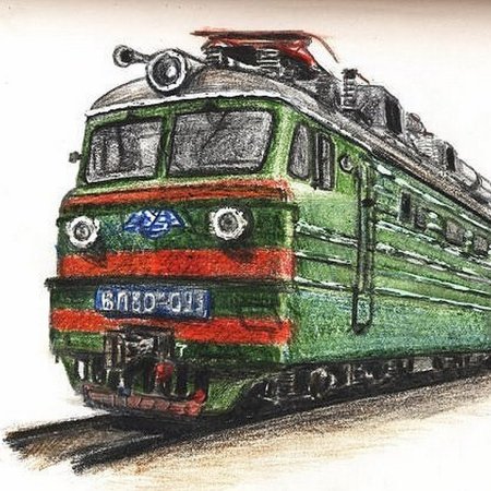 Электровоз вл80с рисунок