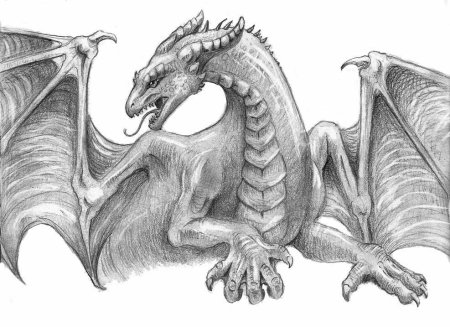 Рисунки драконов карандашом