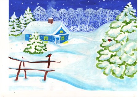 Зимние рисунки