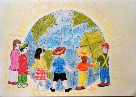 Рисунок на тему Дружба