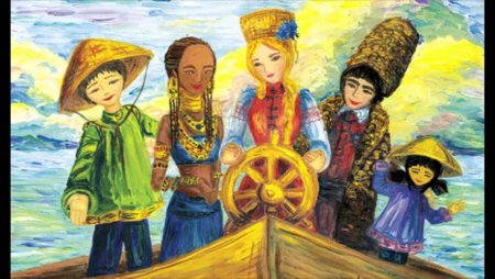 Рисунок на тему Дружба народов