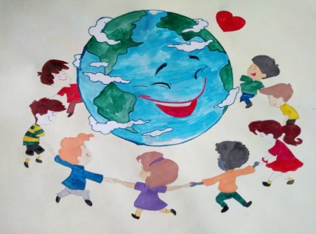 Мы разные мы вместе рисунки