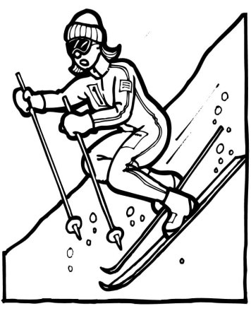 Рисунок на тему лыжи (49 фото)