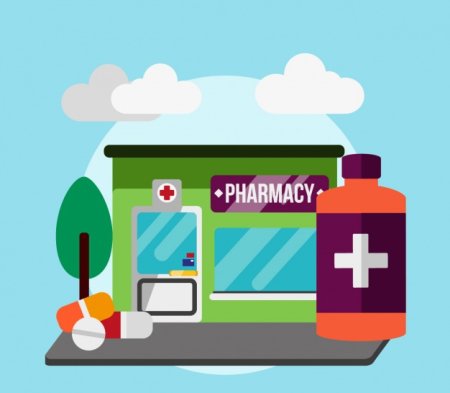 Аптека нарисованная