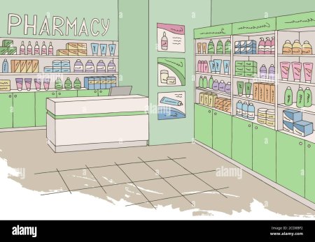 Аптека нарисованная