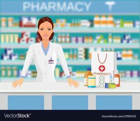 Провизор в аптеке рисунок