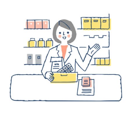 Фармацевт в аптеке раскраска для детей