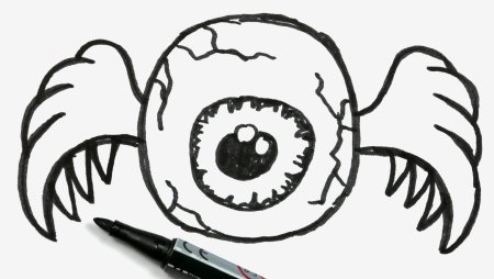 Рисунки на Хэллоуин фломастерами