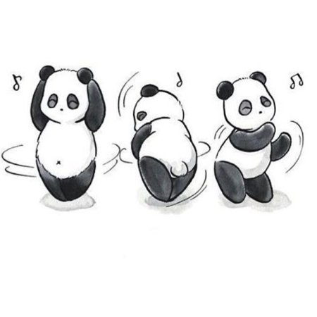 Рисунки в скетчбук легкие Панда