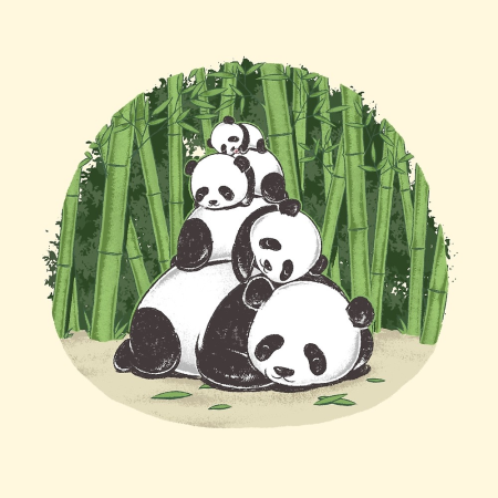 Открытка Панда