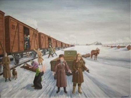 Депортация Калмыков в Сибирь 1943