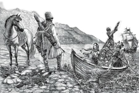 Эмигрант рисунок