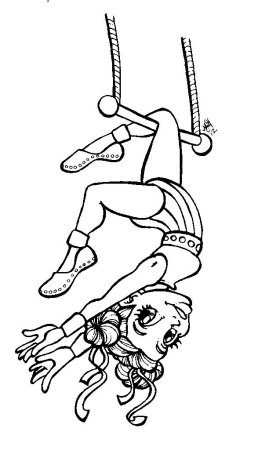 Раскраска акробатика