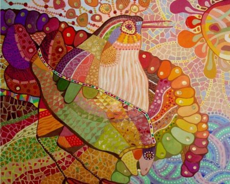 Батик смешанная техника ДПИ