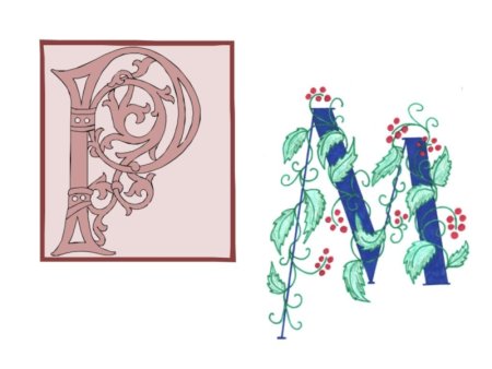 Книжная Графика буквица Инициал