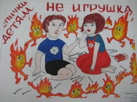 Плакат на тему противопожарная безопасность
