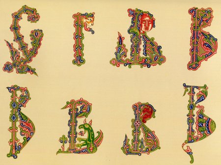 Буквица из рукописи 16 века