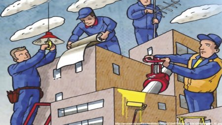 Капремонт крыши карикатура