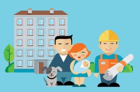 Многоквартирный дом карикатура