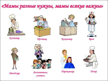 Мамы разных профессий