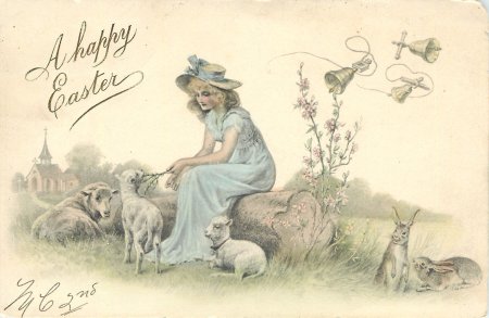 Пастораль открытки старинные