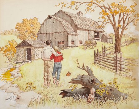 Деревня иллюстрация