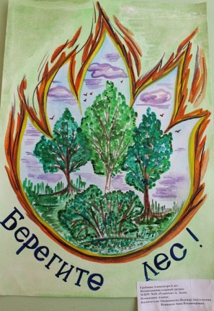 Плакат защита леса