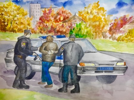 Полиция рисунок