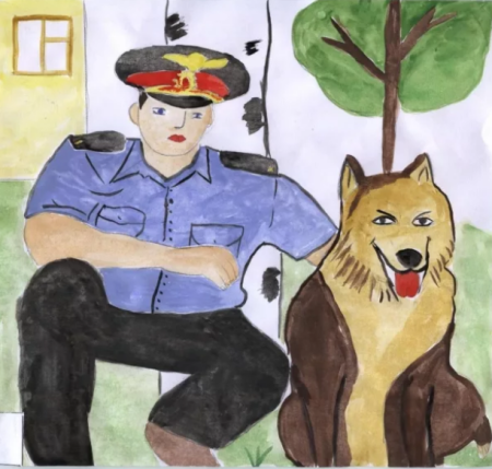 Полиция глазами детей рисунки