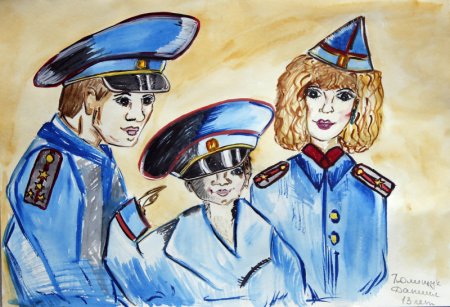 Полицейский рисунок