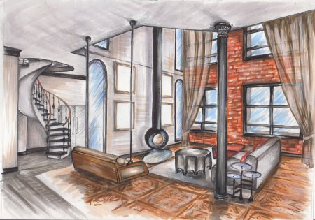 Зарисовки интерьера