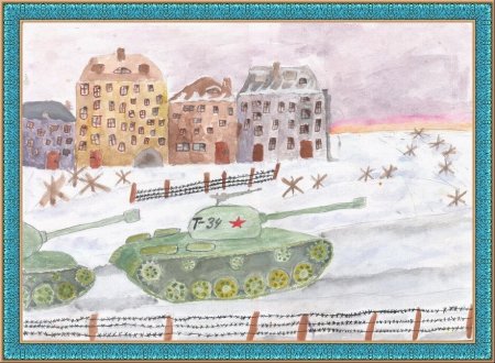 Детские рисунки на тему война