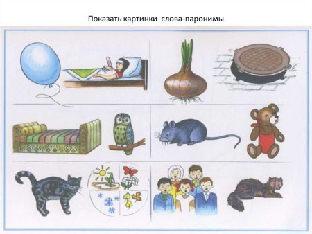 Паронимы для детей