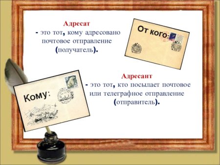 Адресат и адресант