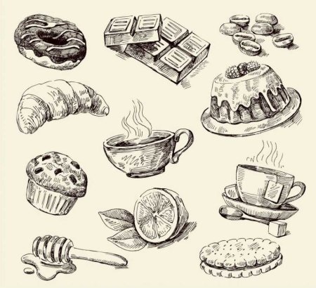 Выпечка рисунок