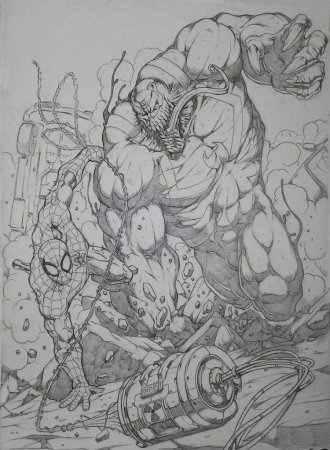 Патрик Браун рисунки Венома